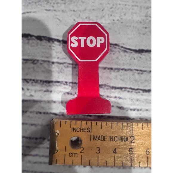 Vintage Thomas & Friends Wooden Railways Stop Sign - Picture 3 of 4